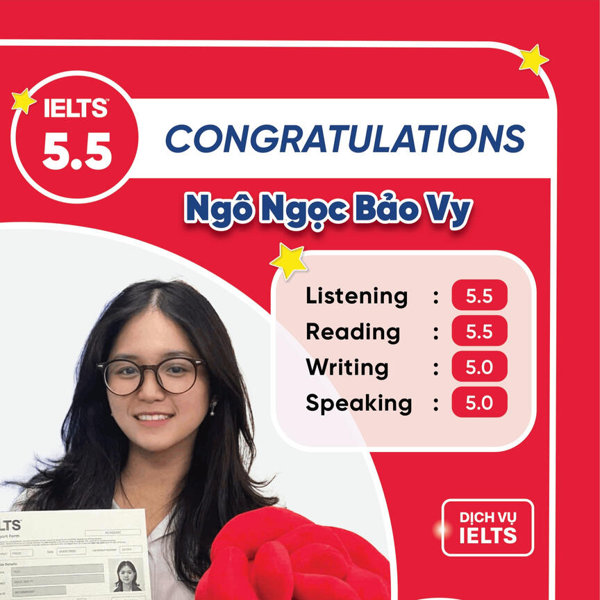 Bảo Vy IELTS 5.5 Bảo Vy IELTS 5.5